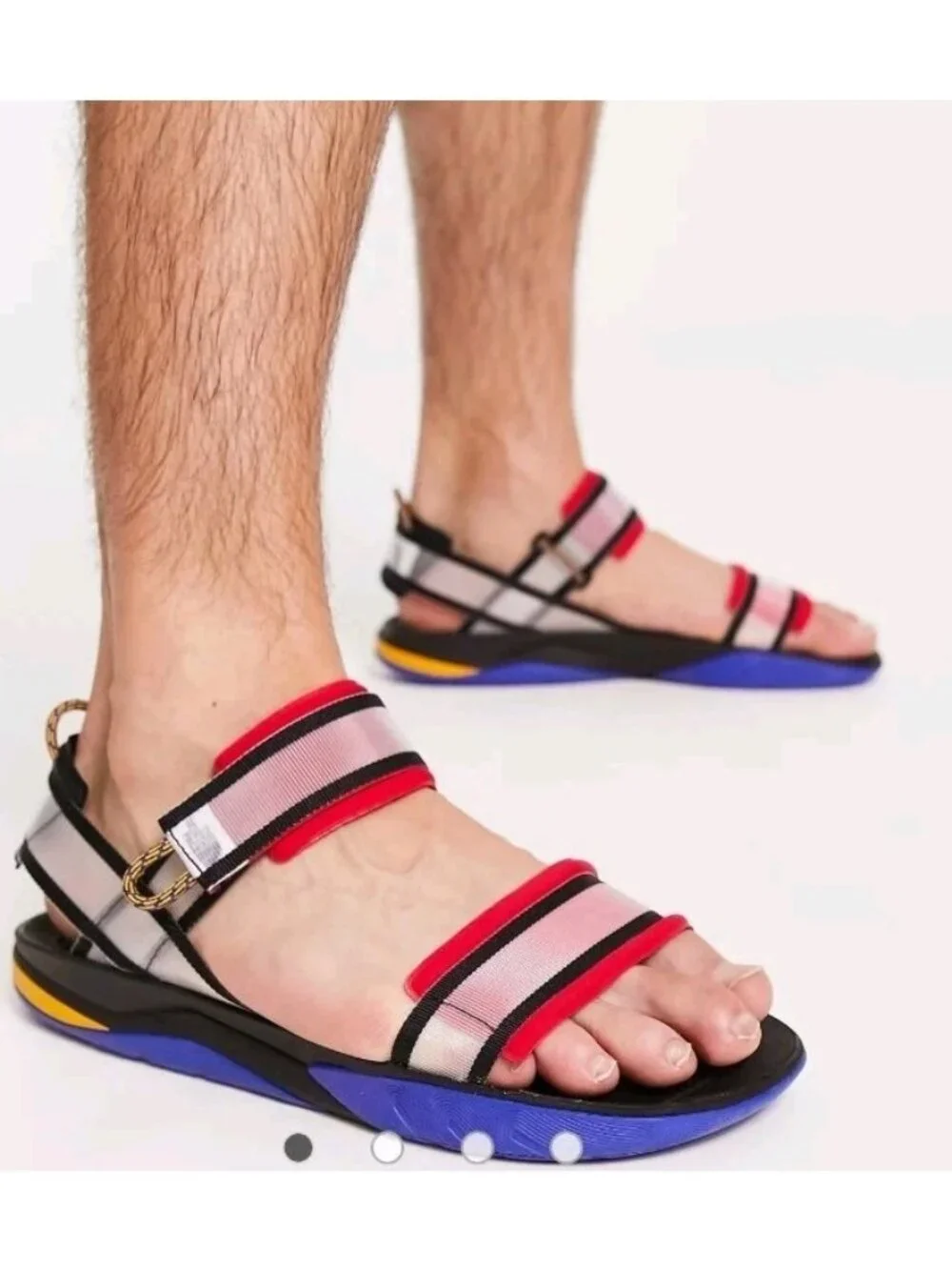 The North Face Skeena Sport Sandal Men's Size 12 TNF Red Black NWT Multicolor